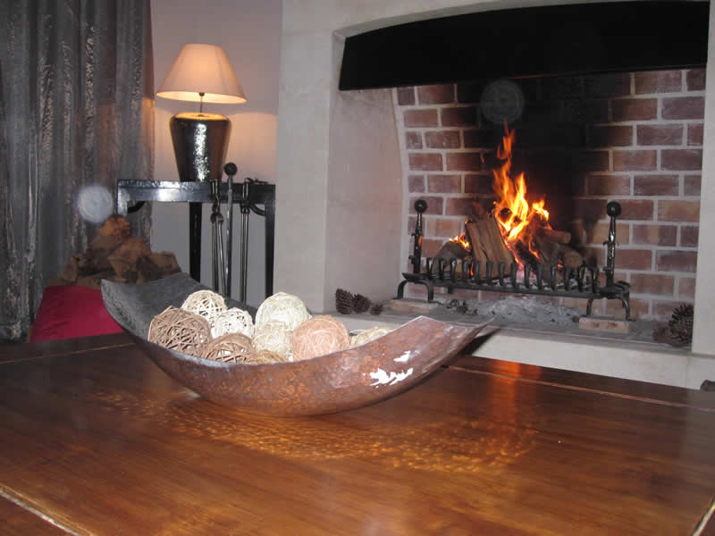 A winter evening by the fireplace at La Bastide